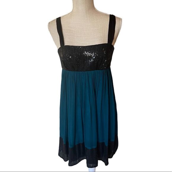 Allen Schwartz A.B.S. Sequin Silk Cocktail Dress - Picture 2 of 11